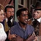 Robert Conrad, Sammy Davis Jr., Hazel Court, and Ross Martin in The Wild Wild West (1965)