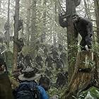 Enrique Murciano, Jason Clarke, and Andy Serkis in Dawn of the Planet of the Apes (2014)