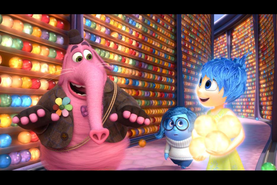 Richard Kind, Amy Poehler, and Phyllis Smith in Inside Out (2015)