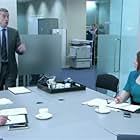 Peter Capaldi, Joanna Scanlan, and James Smith in The Thick of It (2005)