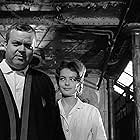 Orson Welles and Romy Schneider in The Trial (1962)