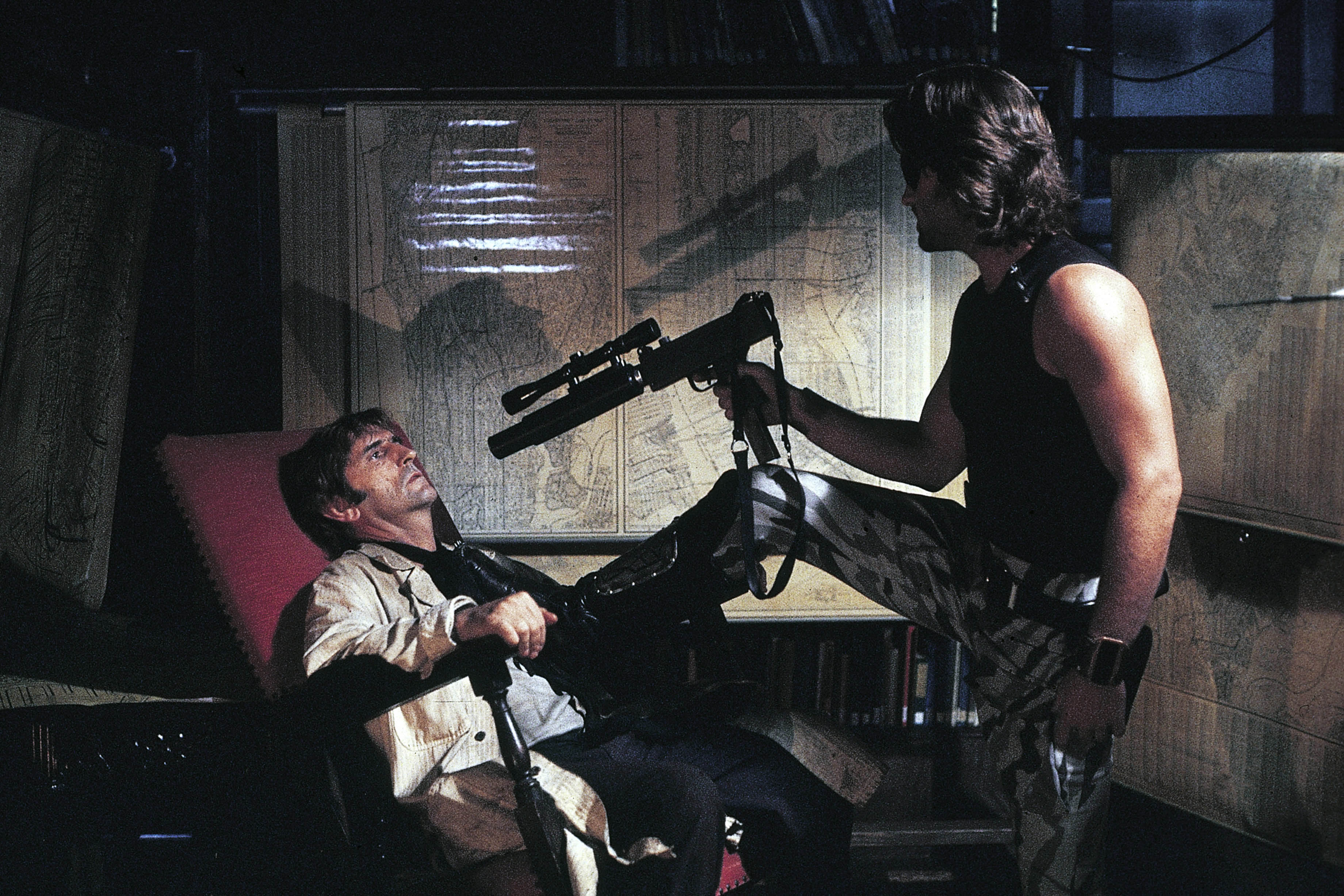 Kurt Russell and Harry Dean Stanton in Escape from New York (1981)