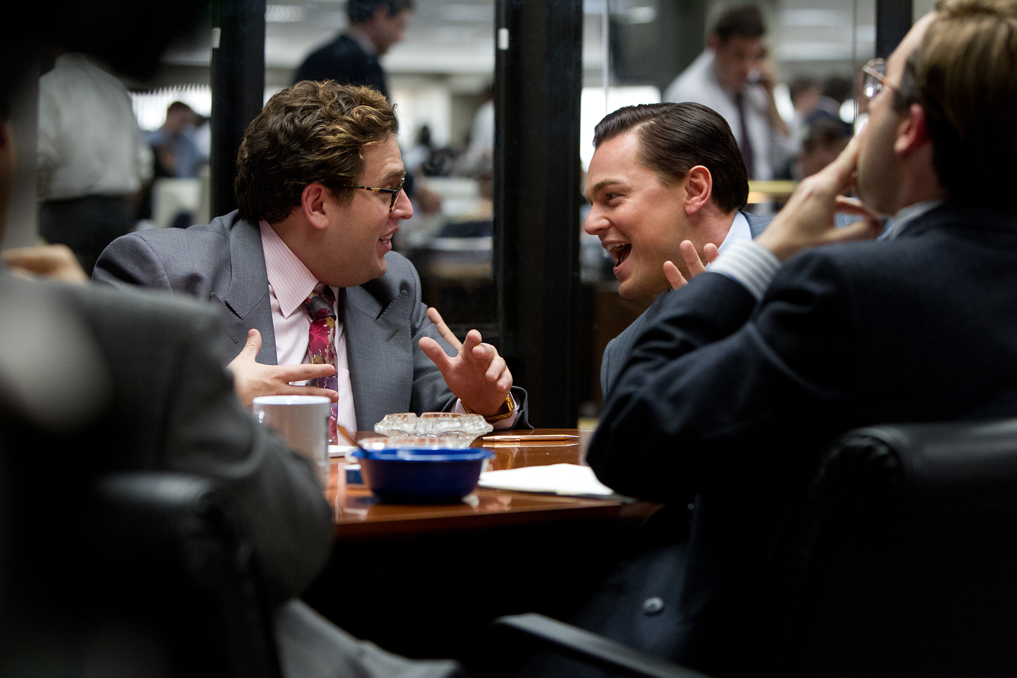 Leonardo DiCaprio and Jonah Hill in The Wolf of Wall Street (2013)