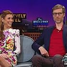 Kate Walsh and Stephen Merchant in The Late Late Show with James Corden (2015)