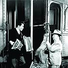 Alfred Hitchcock and Farley Granger in Strangers on a Train (1951)
