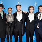 Dieter Kosslick, Natalie Portman, Jack Pettibone Riccobono, Nicholas Britell, and Shane Omar Slattery-Quintanilla at the Berlin Film Festival Premiere of The Seventh Fire. 