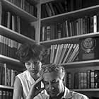 Budd Schulberg at home with his wife Geraldine Brooks