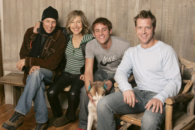 Lin Shaye, Jon Gries, David Leitch, and J.B. Ghuman Jr. at an event for Confessions of an Action Star (2005)