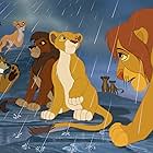 Matthew Broderick, Neve Campbell, Jason Marsden, Liz Callaway, Meredith Scott Lynn, Gene Miller, and Suzanne Pleshette in The Lion King II: Simba's Pride (1998)