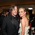 Norman Reedus and Diane Kruger at an event for 75th Golden Globe Awards (2018)