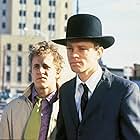Brad Dourif and Dan Shor in Wise Blood (1979)
