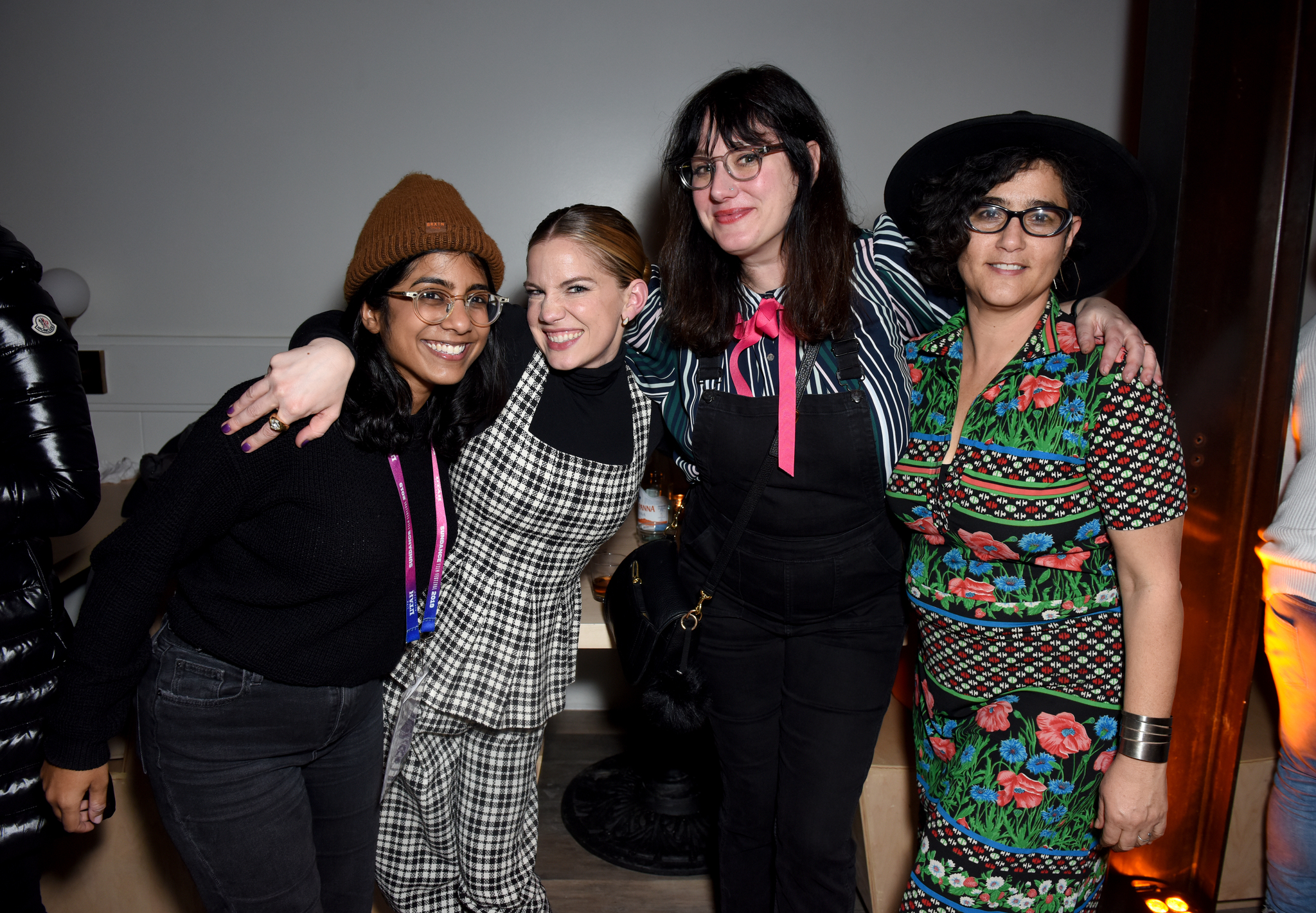 Anna Chlumsky, Yamit Shimonovitz, Mandy Hoffman, and Minhal Baig at an event for Hala (2019)