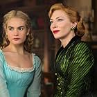 Cate Blanchett and Lily James in Cinderella (2015)
