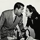 Cary Grant and Rosalind Russell in His Girl Friday (1940)