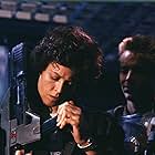 Sigourney Weaver and Michael Biehn in Aliens (1986)