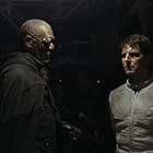 Tom Cruise, Morgan Freeman, and Nikolaj Coster-Waldau in Oblivion (2013)