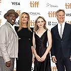 Julia Roberts, Courtney B. Vance, Peter Hedges, and Kathryn Newton at an event for Ben Is Back (2018)