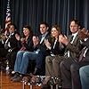 Jenna Fischer, Kate Flannery, Paul Lieberstein, Craig Robinson, Rainn Wilson, John Krasinski, Oscar Nuñez, and Brian Baumgartner in The Office (2005)