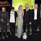 Christopher Walken, Tom Waits, Sam Rockwell, Graham Broadbent, Abbie Cornish, Martin McDonagh, Amanda Warren, and Bonny at an event for Seven Psychopaths (2012)