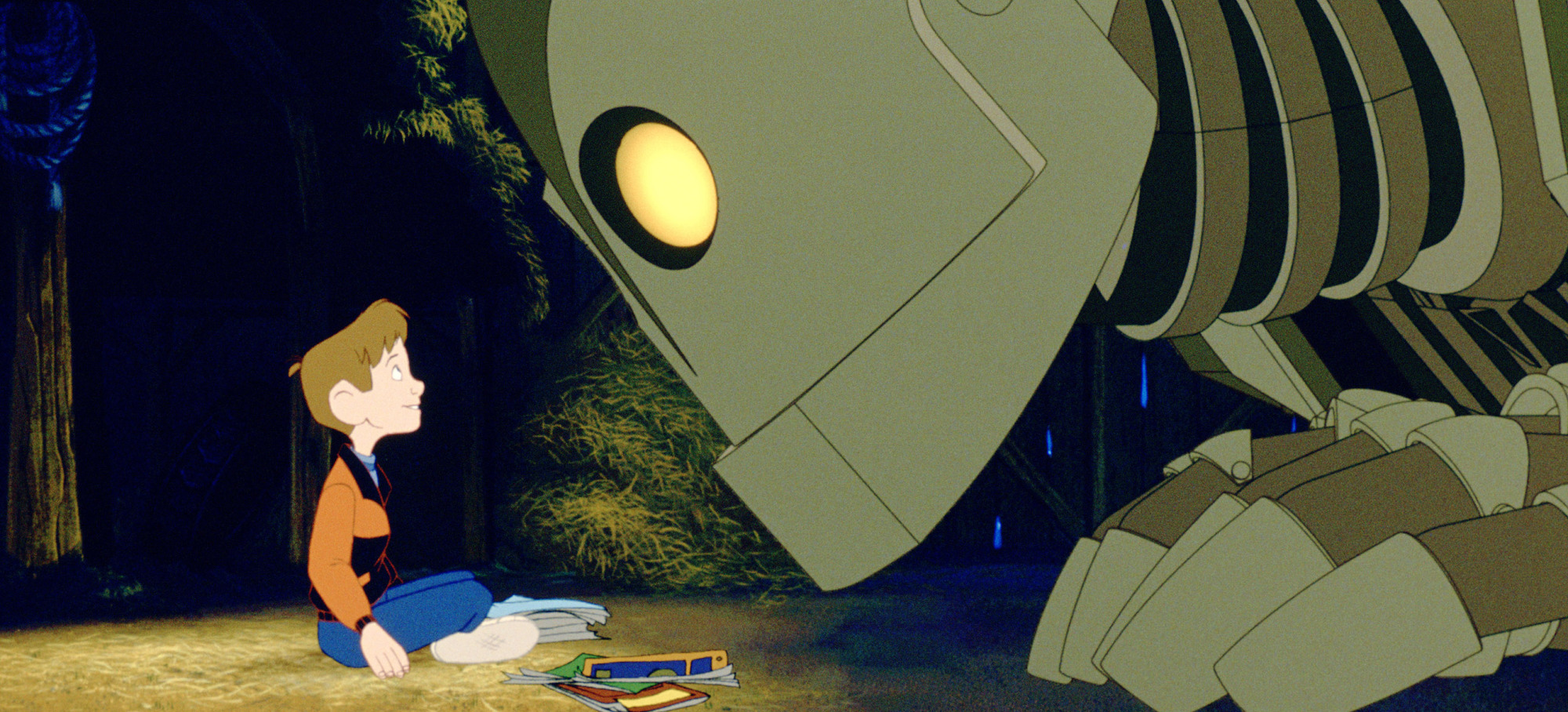 Vin Diesel and Eli Marienthal in The Iron Giant (1999)