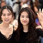 Kim Min-hee and Kim Tae-ri at an event for The Handmaiden (2016)