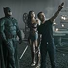Ben Affleck, Zack Snyder, and Gal Gadot in Justice League (2017)