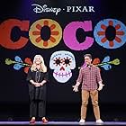 Darla K. Anderson and Lee Unkrich at an event for Coco (2017)