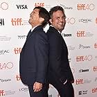 Mark Ruffalo and Michael Rezendes at an event for Spotlight (2015)