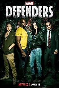 Charlie Cox, Krysten Ritter, Mike Colter, and Finn Jones in The Defenders (2017)
