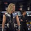 Cobie Smulders and Chris Hemsworth in The Avengers (2012)