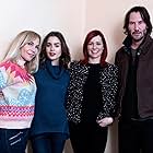 Keanu Reeves, Marti Noxon, Carrie Preston, and Lily Collins at an event for To the Bone (2017)