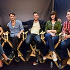 Christian Madsen, Miles Teller, Ben Lloyd-Hughes, Zoë Kravitz, and Amy Newbold at an event for Divergent (2014)