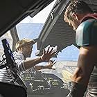 Taika Waititi and Chris Hemsworth in Thor: Ragnarok (2017)
