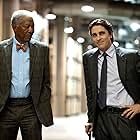 Morgan Freeman and Christian Bale in The Dark Knight Rises (2012)