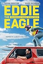 Hugh Jackman and Taron Egerton in Eddie the Eagle (2015)