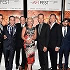 Tom Hanks, Emma Thompson, Jason Schwartzman, Colin Farrell, John Lee Hancock, Bradley Whitford, and B.J. Novak at an event for Saving Mr. Banks (2013)