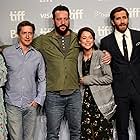 Miranda Richardson, David Gordon Green, Jake Gyllenhaal, John Pollono, Tatiana Maslany, and Jeff Bauman at an event for Stronger (2017)