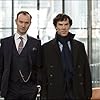 Mark Gatiss and Benedict Cumberbatch in Sherlock (2010)