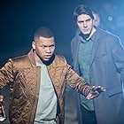 Brandon Routh and Franz Drameh in DC's Legends of Tomorrow (2016)