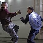 Chris Evans and Georges St-Pierre in Captain America: The Winter Soldier (2014)