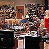 Kaley Cuoco, Johnny Galecki, Simon Helberg, Kevin Sussman, Jim Parsons, Melissa Rauch, and Kunal Nayyar in The Big Bang Theory (2007)