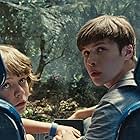 Ty Simpkins and Nick Robinson in Jurassic World (2015)