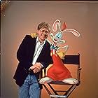 Robert Zemeckis and Charles Fleischer in Who Framed Roger Rabbit (1988)