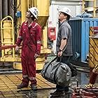 Mark Wahlberg and Dylan O'Brien in Deepwater Horizon (2016)