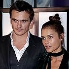 Rupert Friend and Hannah Ware at an event for Hitman: Agent 47 (2015)
