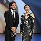 Constance Wu and Kit Harington at an event for The 70th Primetime Emmy Awards (2018)