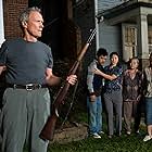 Clint Eastwood, Bee Vang, Ahney Her, Brooke Chia Thao, and Chee Thao in Gran Torino (2008)