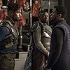 Michael B. Jordan, Chadwick Boseman, and Daniel Kaluuya in Black Panther (2018)