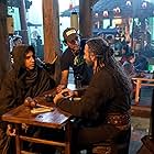 M. Night Shyamalan, Shaun Toub, and Dev Patel in The Last Airbender (2010)