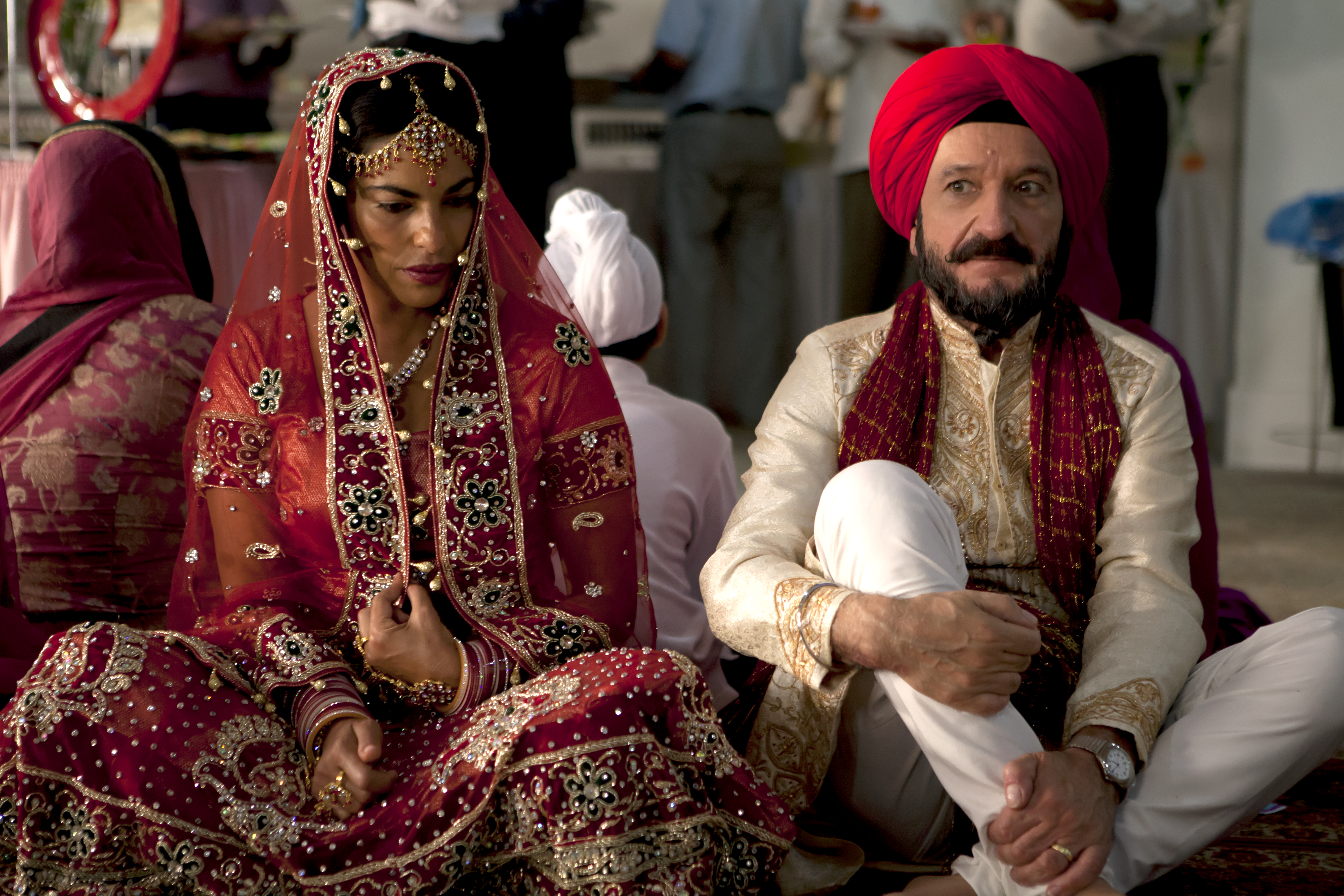 Ben Kingsley and Sarita Choudhury in Learning to Drive (2014)